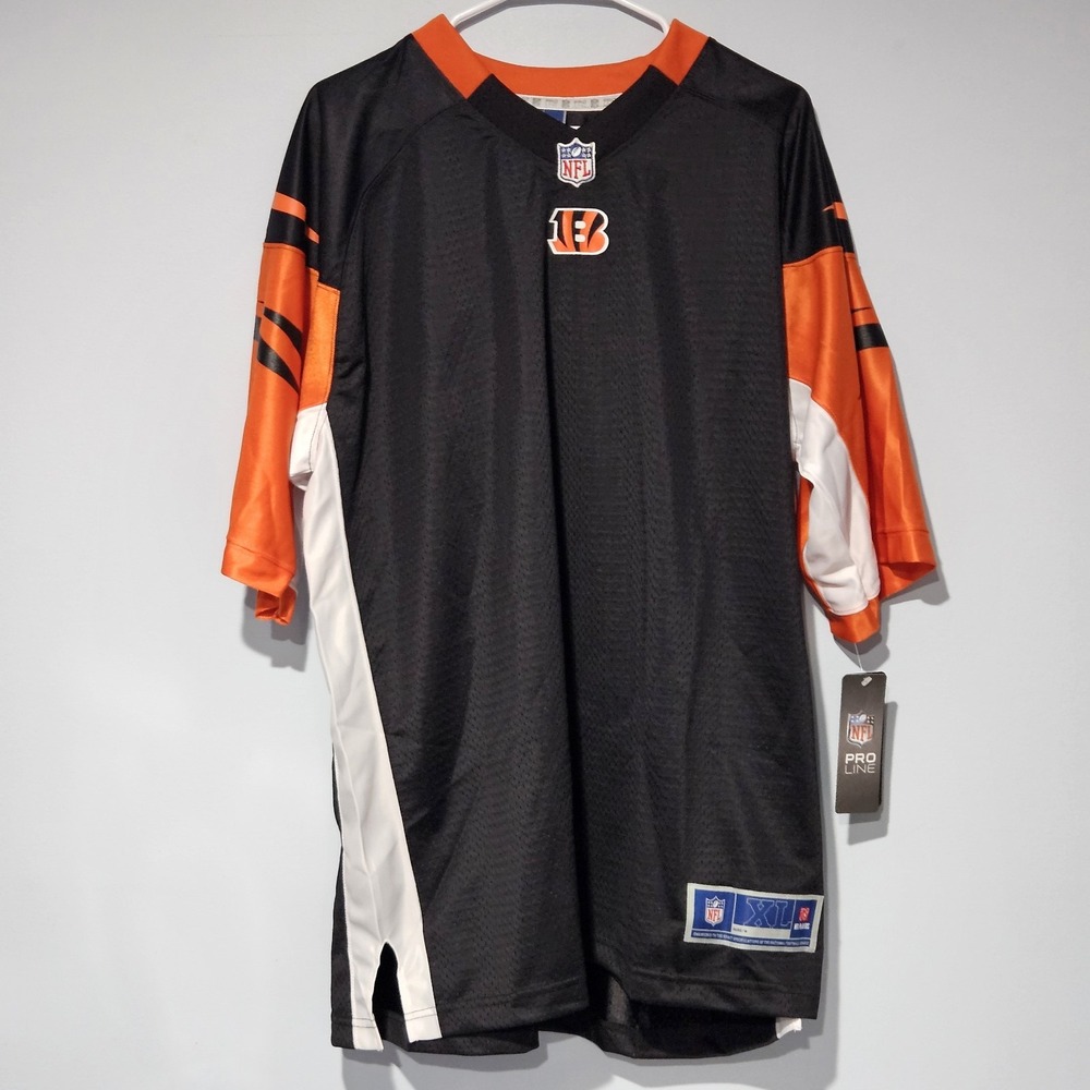 Pro Line Cincinnati Bengals Men's Blank Jersey Size XL Black Orange